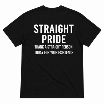 STRAIGHT PRIDE T-SHIRT (BACK PRINT)