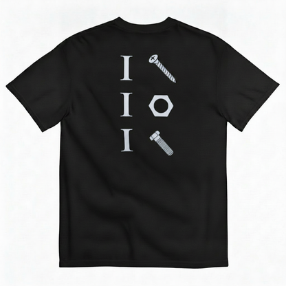 SCREW NUT BOLT T-SHIRT (BACK PRINT)