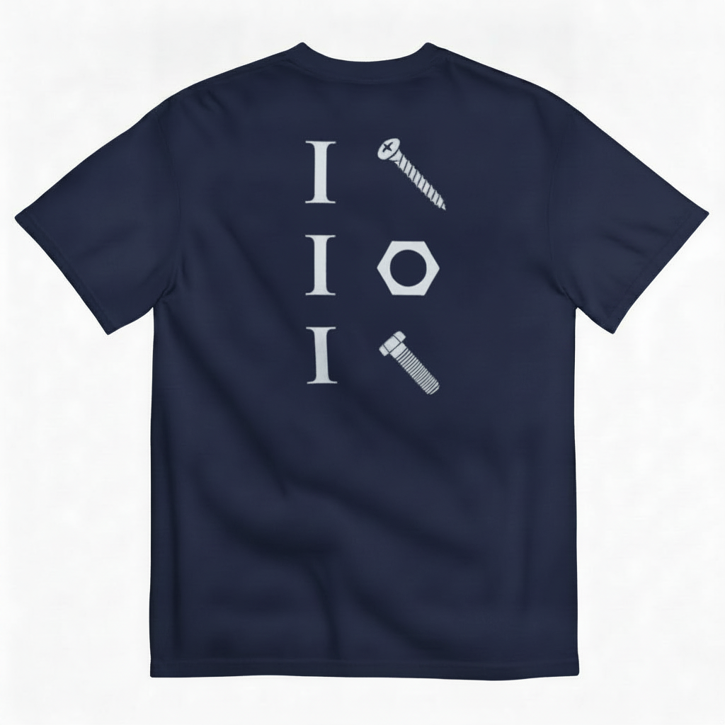 SCREW NUT BOLT T-SHIRT (BACK PRINT)