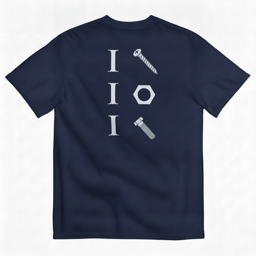 SCREW NUT BOLT T-SHIRT (BACK PRINT)