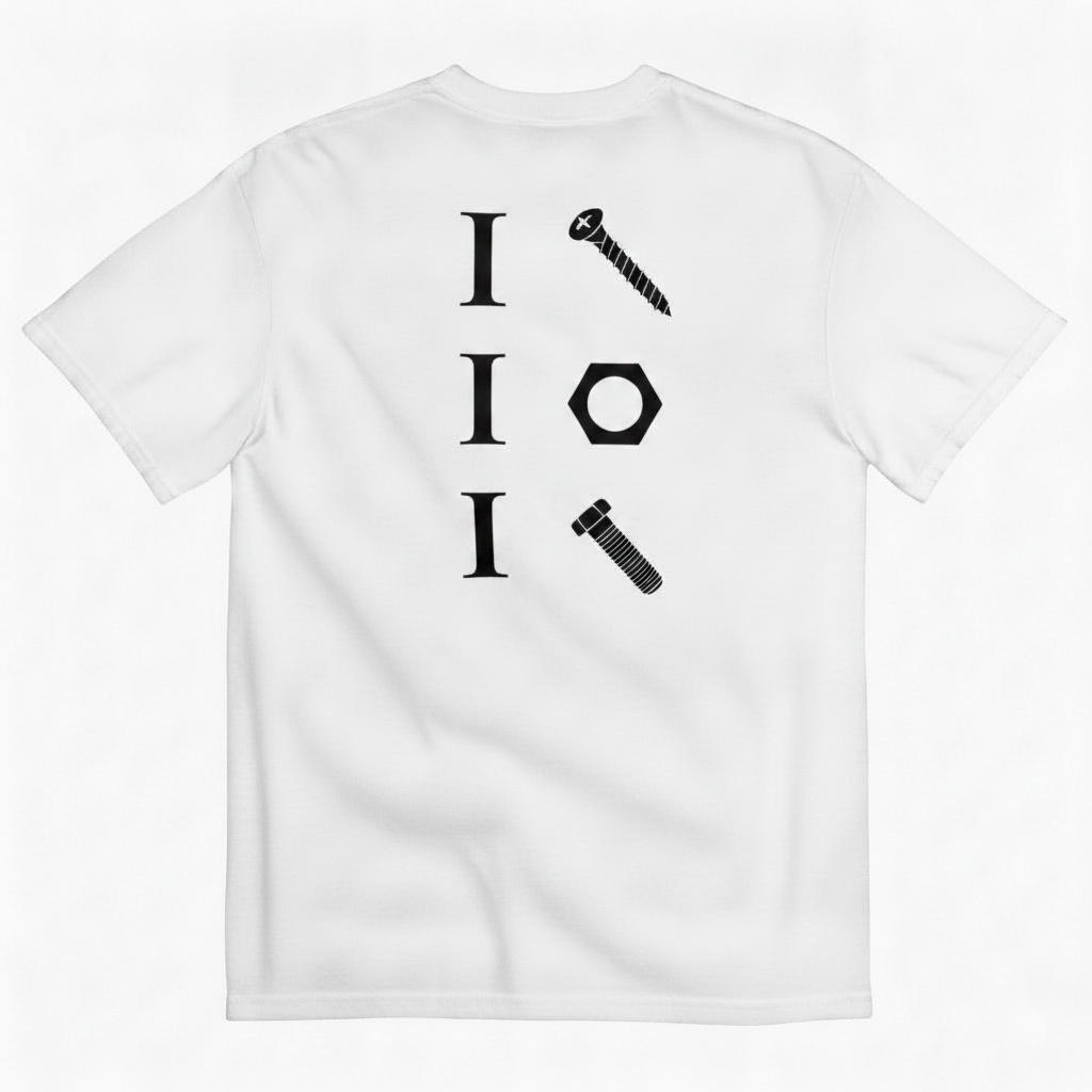 SCREW NUT BOLT T-SHIRT (BACK PRINT)